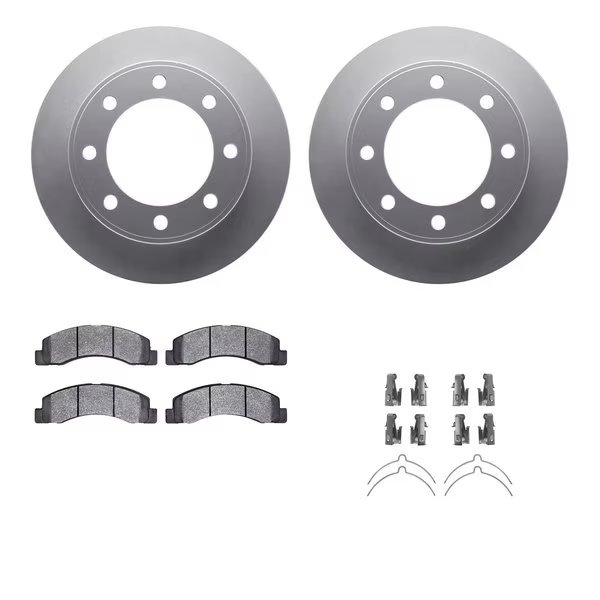 4412-54037, Geospec Rotors with Ultimate Duty Performance Brake Pads includes Hardware Silver, Dynamic Friction Co, Mfr#: 4412-54037